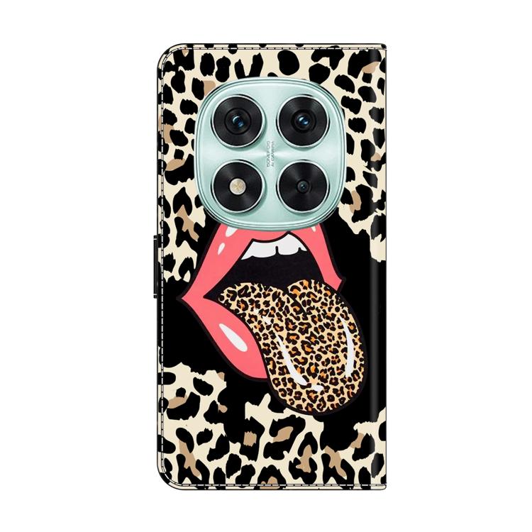 For Redmi Note 14 Pro 4G Crystal-Like Painted Vegan Leather Phone Case