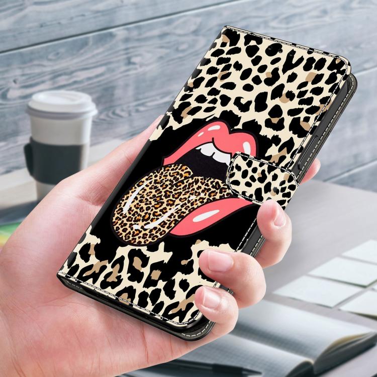 For Redmi Note 14 Pro 4G Crystal-Like Painted Vegan Leather Phone Case