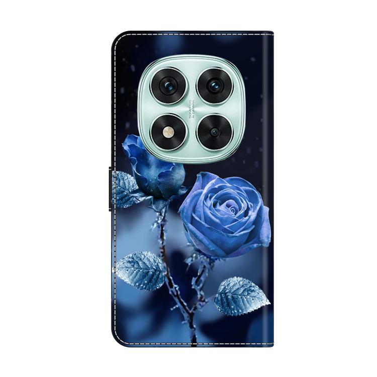 For Redmi Note 14 Pro 4G Crystal-Like Painted Vegan Leather Phone Case