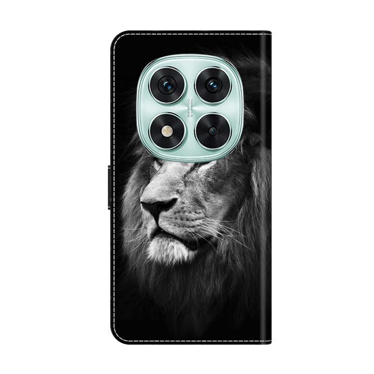 For Redmi Note 14 Pro 4G Crystal-Like Painted Vegan Leather Phone Case