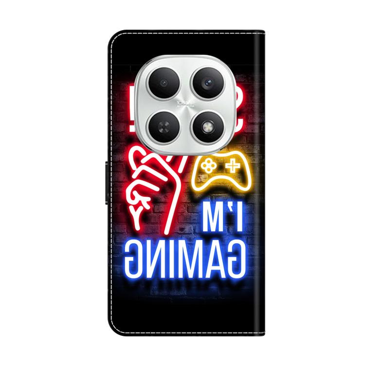 For Redmi Note 15 5G / 4G Global 164mm / Poco M8 5G Crystal-Like Painted Vegan Leather Phone Case