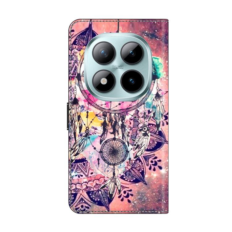 For Redmi Note 15 Pro 5G Global 163.6mm Crystal-Like Painted Vegan Leather Phone Case