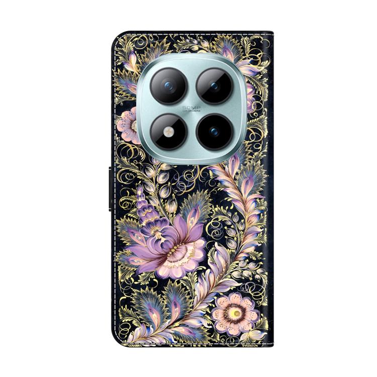 For Redmi Note 15 Pro 5G Global 163.6mm Crystal-Like Painted Vegan Leather Phone Case