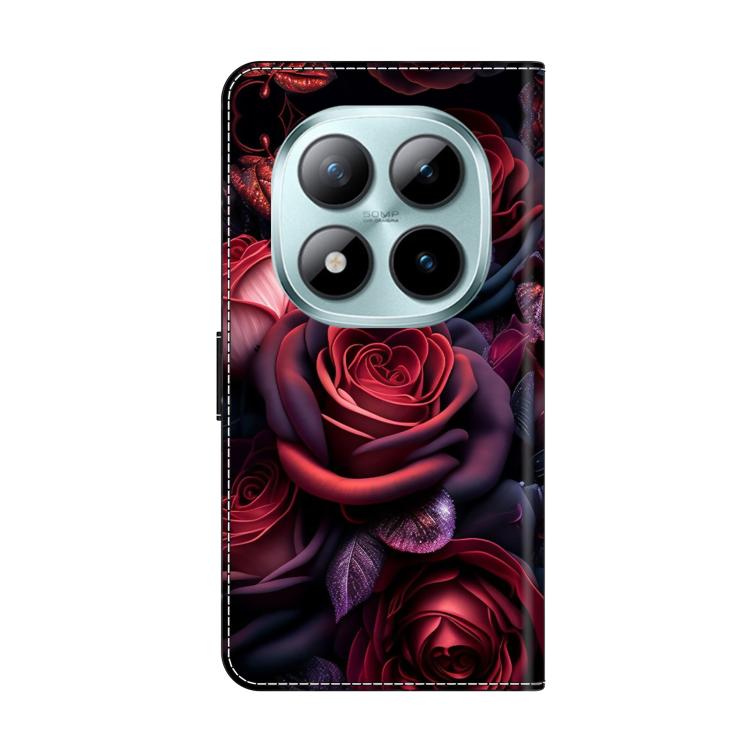 For Redmi Note 15 Pro 5G Global 163.6mm Crystal-Like Painted Vegan Leather Phone Case