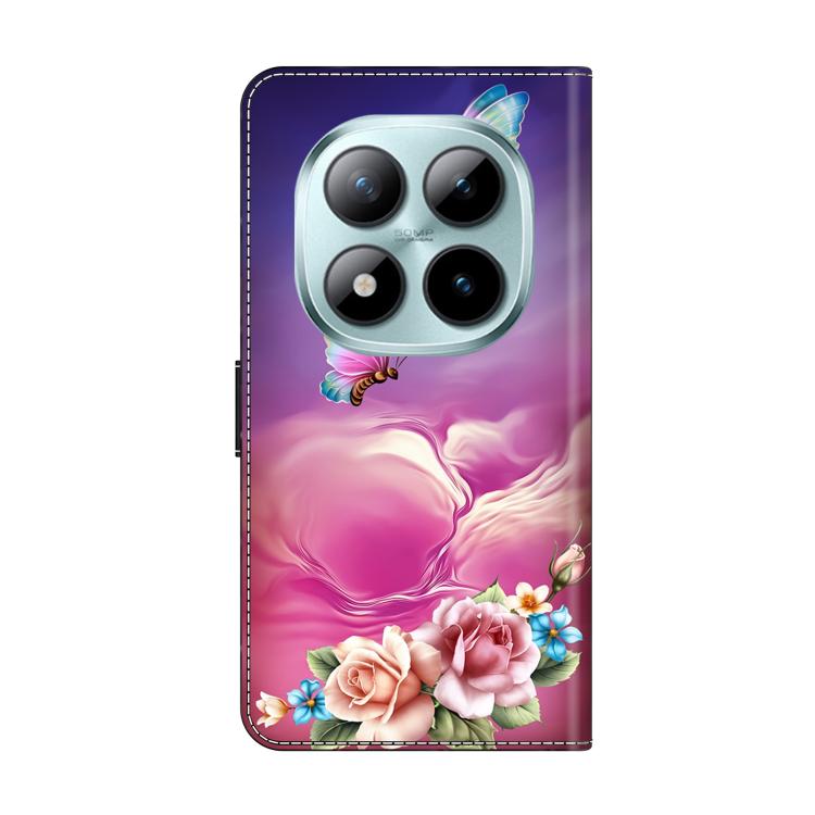 For Redmi Note 15 Pro 5G Global 163.6mm Crystal-Like Painted Vegan Leather Phone Case