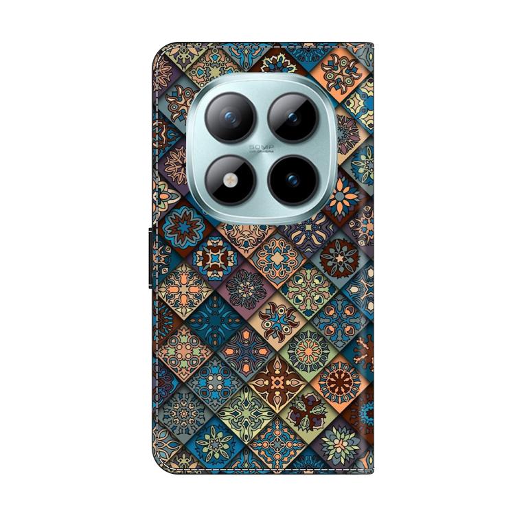 For Redmi Note 15 Pro 5G Global 163.6mm Crystal-Like Painted Vegan Leather Phone Case