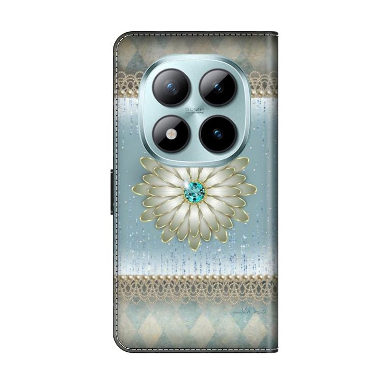For Redmi Note 15 Pro 5G Global 163.6mm Crystal-Like Painted Vegan Leather Phone Case