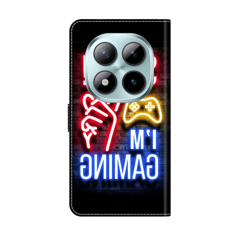 For Redmi Note 15 Pro 5G Global 163.6mm Crystal-Like Painted Vegan Leather Phone Case