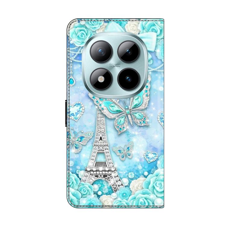 For Redmi Note 15 Pro 5G Global 163.6mm Crystal-Like Painted Vegan Leather Phone Case