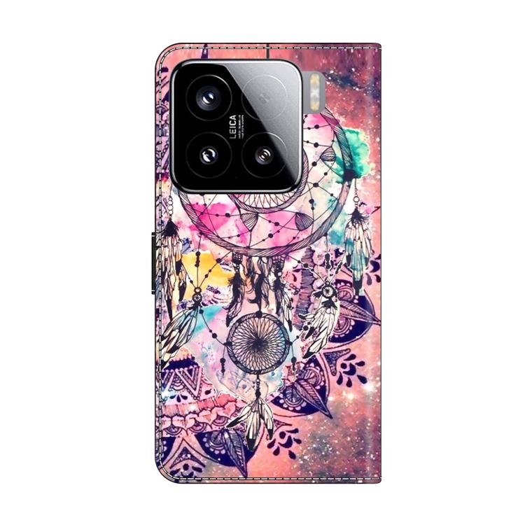 For Xiaomi 15 Crystal-Like Painted Vegan Leather Phone Case