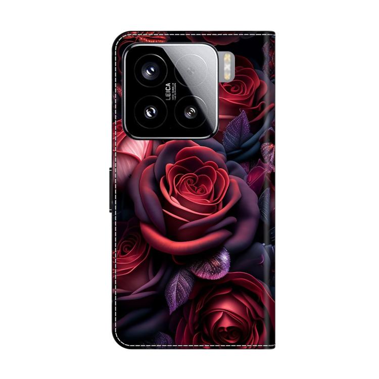 For Xiaomi 15 Crystal-Like Painted Vegan Leather Phone Case