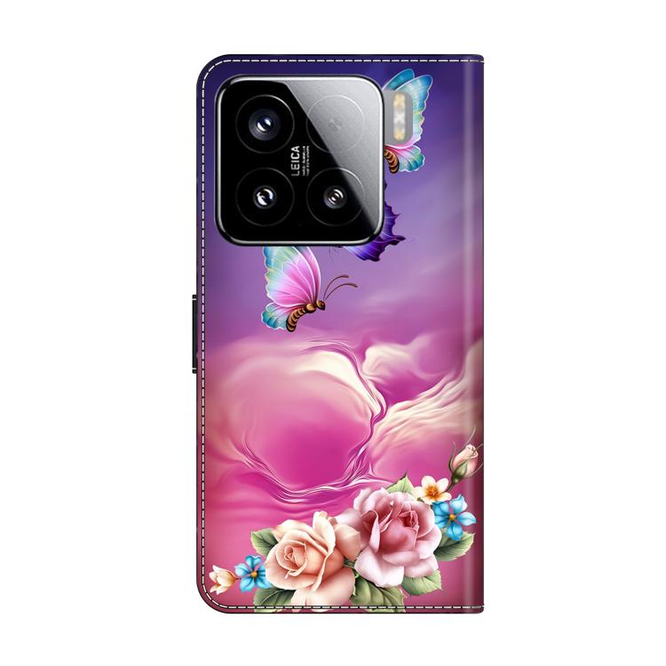 For Xiaomi 15 Crystal-Like Painted Vegan Leather Phone Case