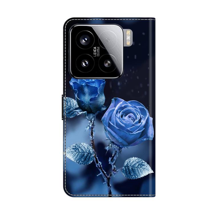 For Xiaomi 15 Crystal-Like Painted Vegan Leather Phone Case