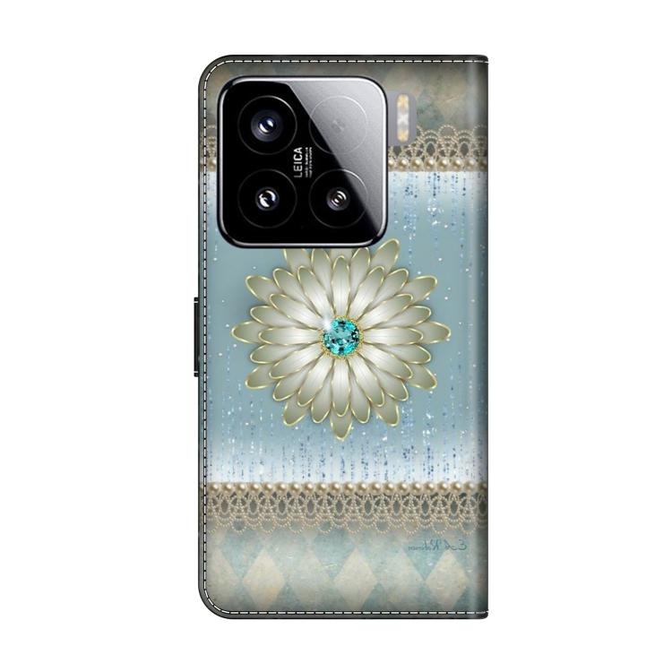 For Xiaomi 15 Crystal-Like Painted Vegan Leather Phone Case