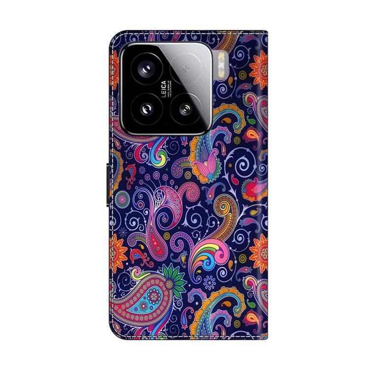 For Xiaomi 15 Crystal-Like Painted Vegan Leather Phone Case