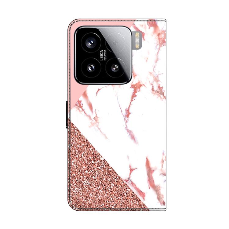 For Xiaomi 15 Crystal-Like Painted Vegan Leather Phone Case