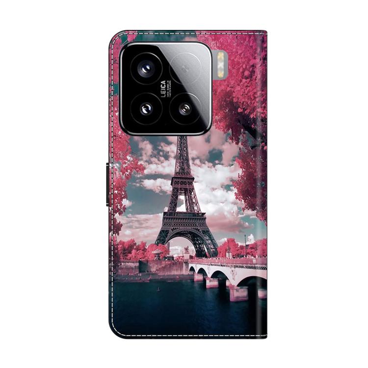 For Xiaomi 15 Crystal-Like Painted Vegan Leather Phone Case