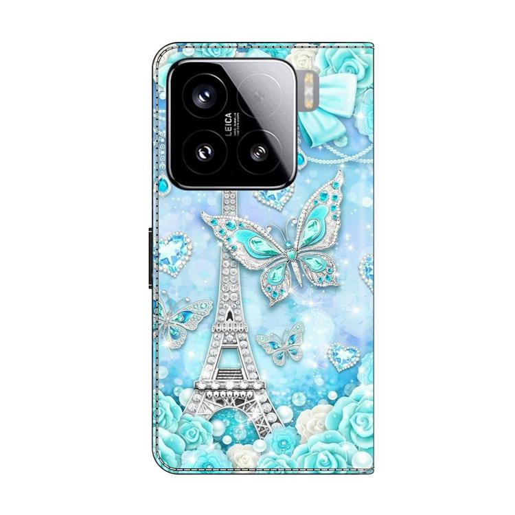 For Xiaomi 15 Crystal-Like Painted Vegan Leather Phone Case