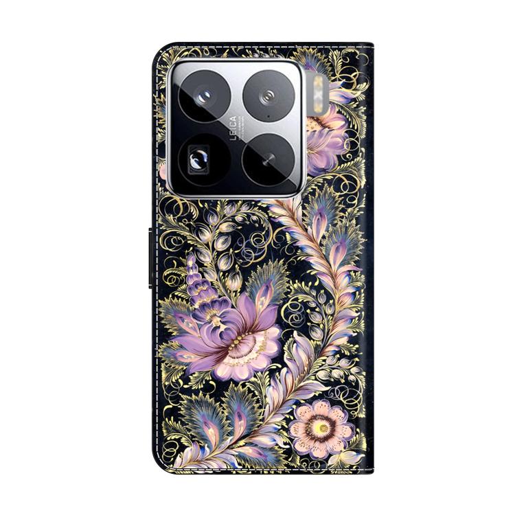 For Xiaomi 15 Pro Crystal-Like Painted Vegan Leather Phone Case