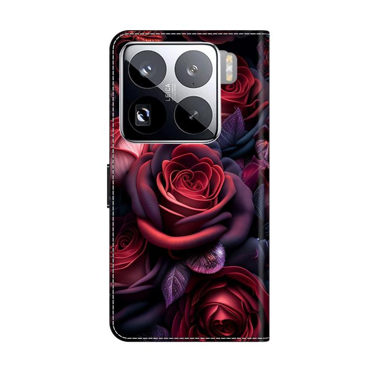 For Xiaomi 15 Pro Crystal-Like Painted Vegan Leather Phone Case