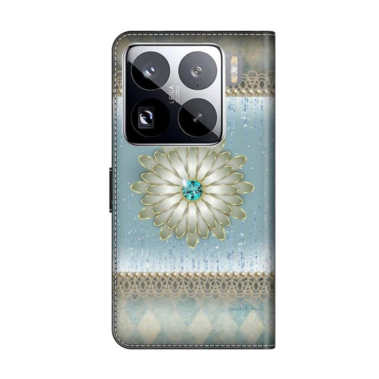 For Xiaomi 15 Pro Crystal-Like Painted Vegan Leather Phone Case