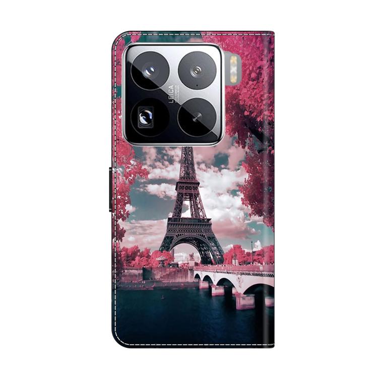 For Xiaomi 15 Pro Crystal-Like Painted Vegan Leather Phone Case