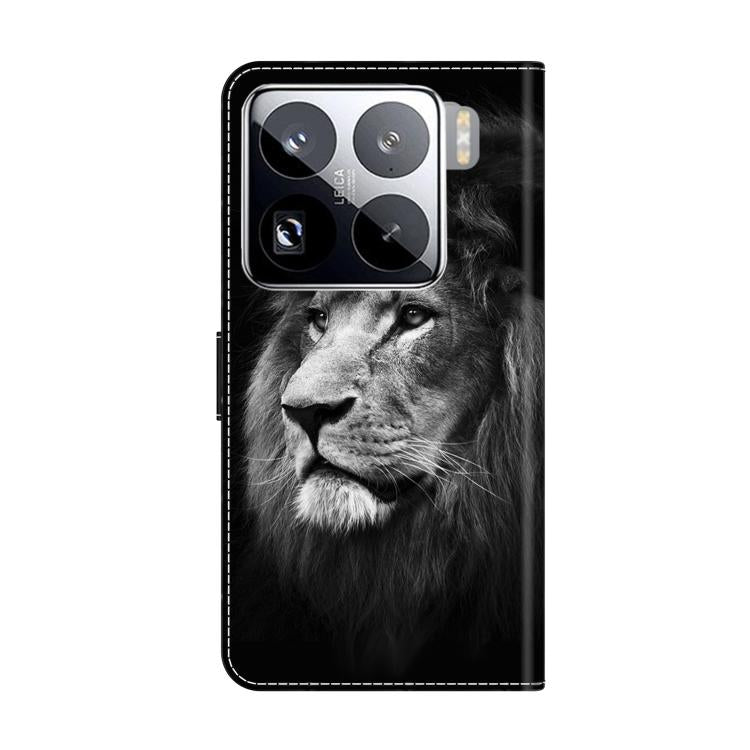 For Xiaomi 15 Pro Crystal-Like Painted Vegan Leather Phone Case