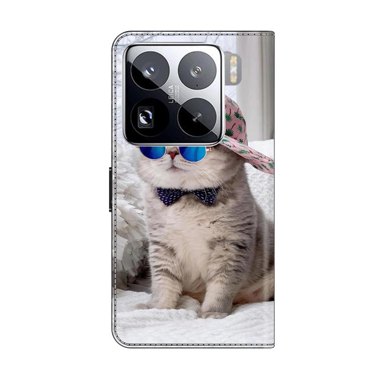 For Xiaomi 15 Pro Crystal-Like Painted Vegan Leather Phone Case