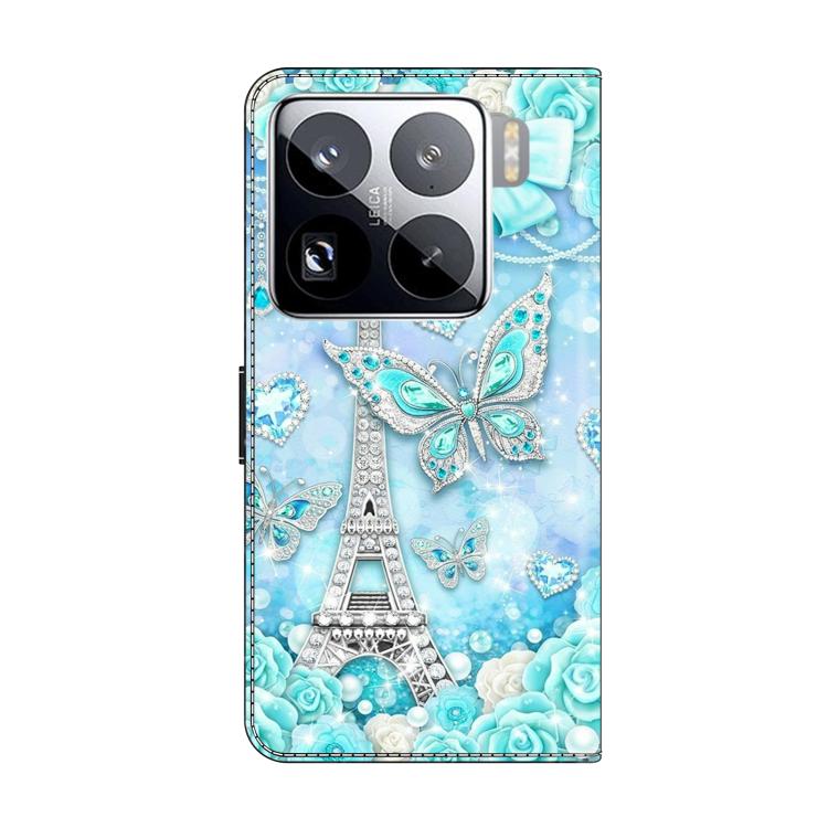 For Xiaomi 15 Pro Crystal-Like Painted Vegan Leather Phone Case
