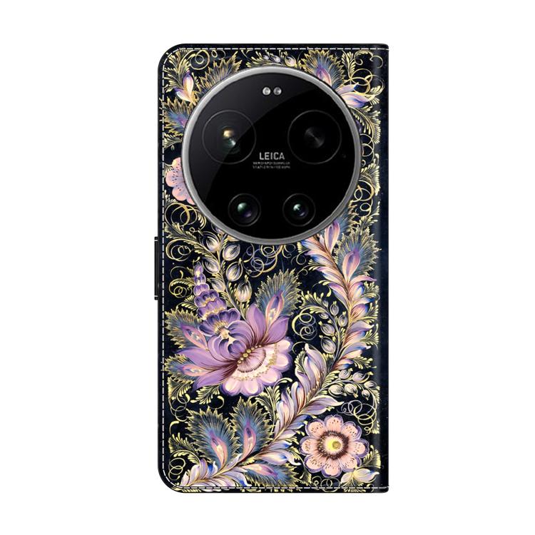 For Xiaomi 17 Ultra Crystal-Like Painted Vegan Leather Phone Case
