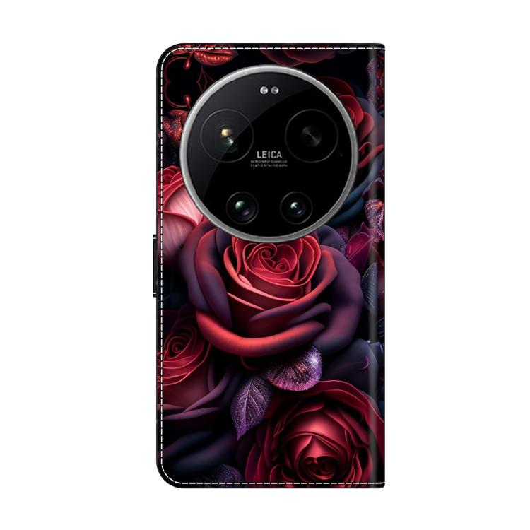 For Xiaomi 17 Ultra Crystal-Like Painted Vegan Leather Phone Case