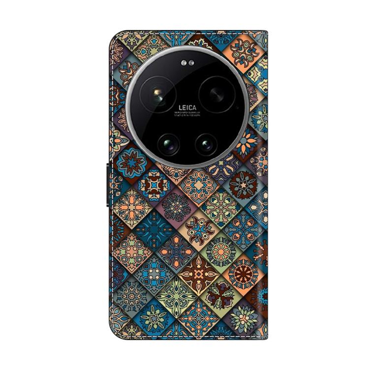 For Xiaomi 17 Ultra Crystal-Like Painted Vegan Leather Phone Case