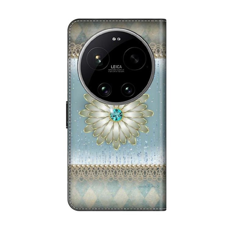 For Xiaomi 17 Ultra Crystal-Like Painted Vegan Leather Phone Case