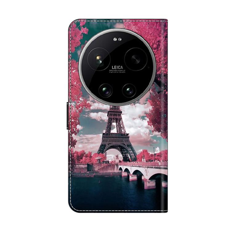 For Xiaomi 17 Ultra Crystal-Like Painted Vegan Leather Phone Case