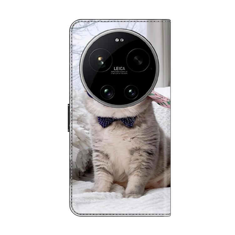 For Xiaomi 17 Ultra Crystal-Like Painted Vegan Leather Phone Case