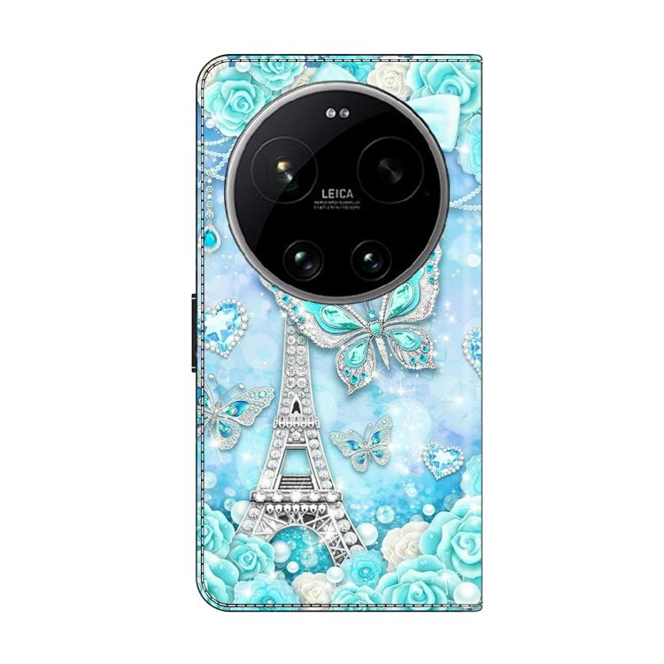 For Xiaomi 17 Ultra Crystal-Like Painted Vegan Leather Phone Case
