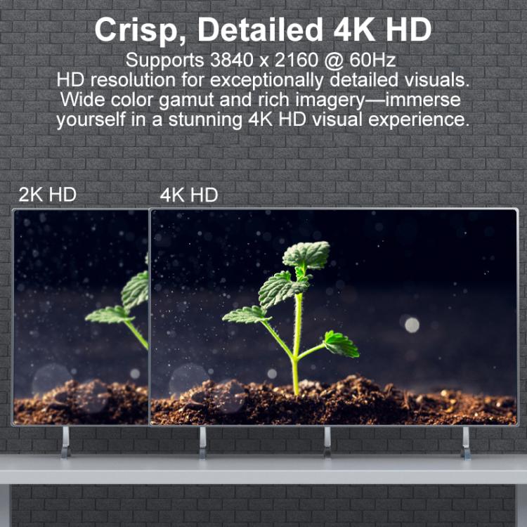 HDMI 2.0 High-Speed 4K Ultra HD Gold-Plated Connection HDTV Video Cable, Length:3m - Black Blue