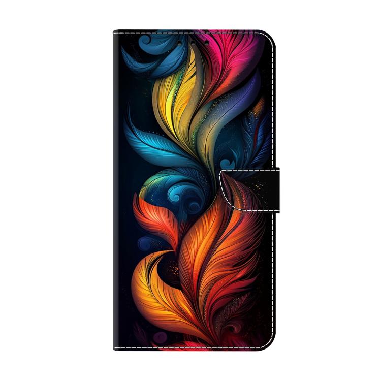 For iPhone 17e / 16e Crystal-Like Painted Vegan Leather Phone Case