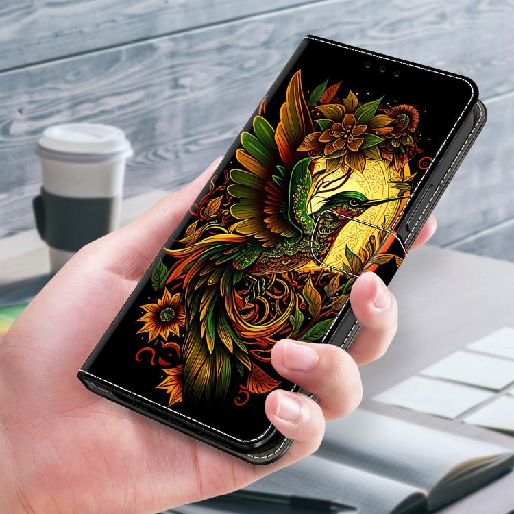 For iPhone 17e / 16e Crystal-Like Painted Vegan Leather Phone Case