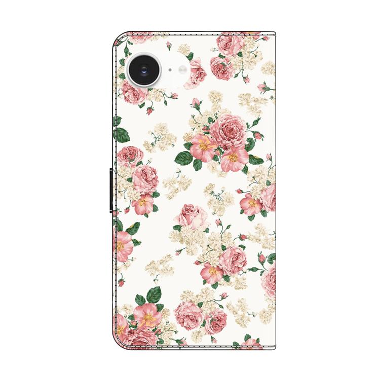 For iPhone 17e / 16e Crystal-Like Painted Vegan Leather Phone Case