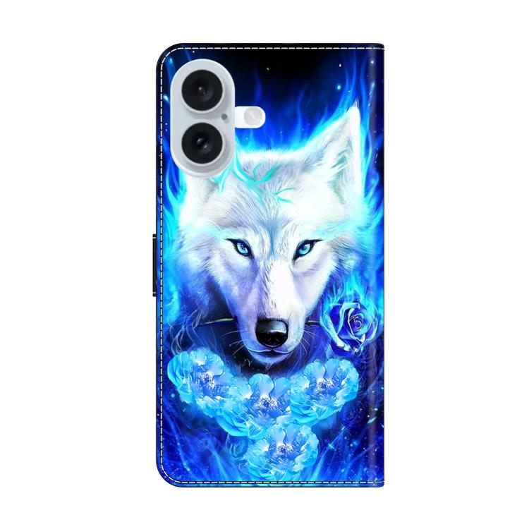 For iPhone 17 Crystal-Like Painted Vegan Leather Phone Case