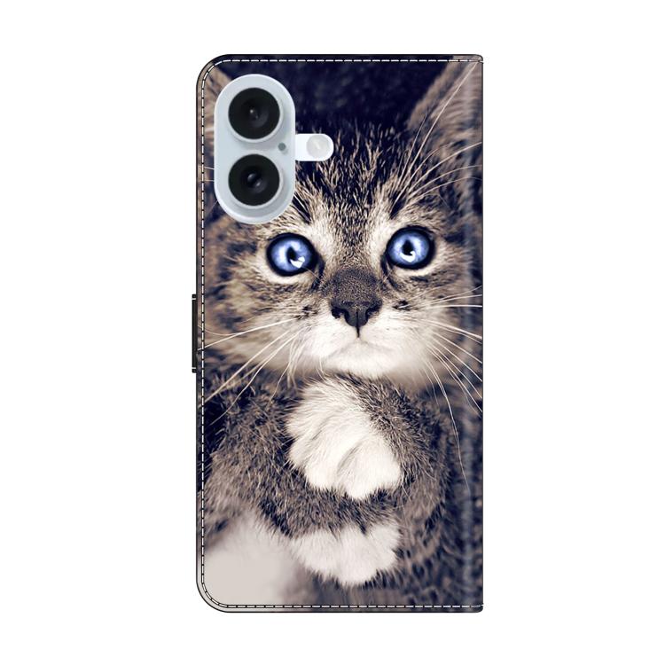 For iPhone 17 Crystal-Like Painted Vegan Leather Phone Case