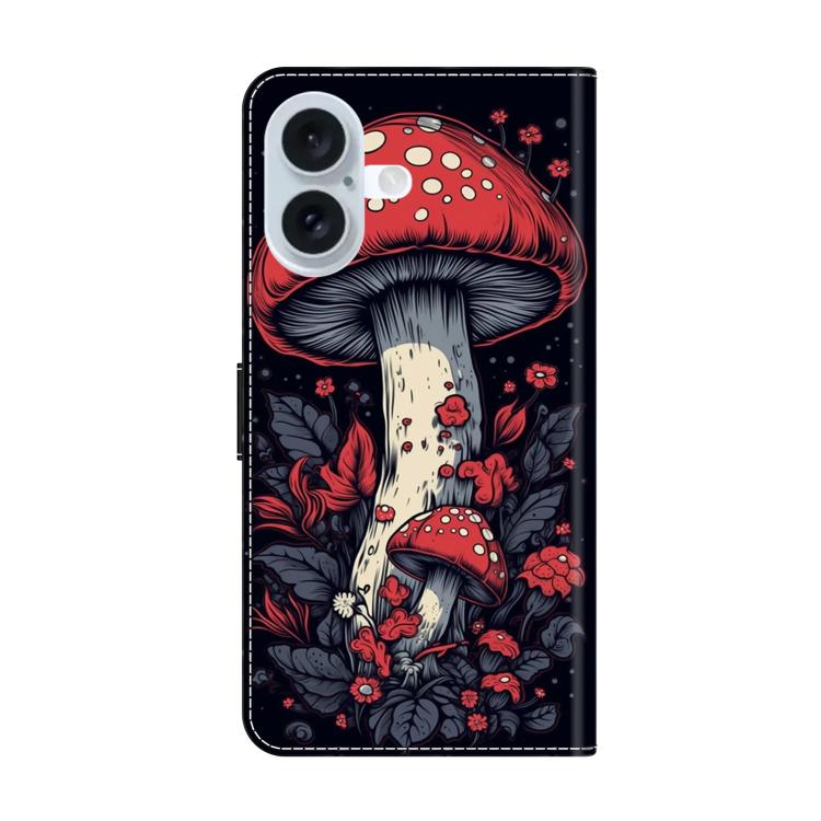 For iPhone 17 Crystal-Like Painted Vegan Leather Phone Case