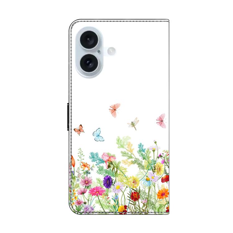 For iPhone 17 Crystal-Like Painted Vegan Leather Phone Case