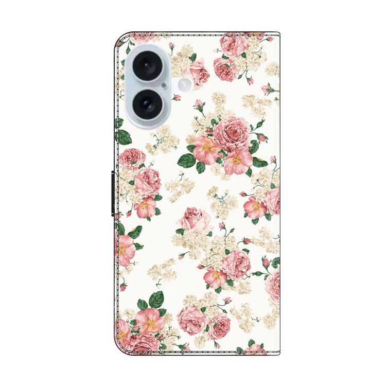 For iPhone 17 Crystal-Like Painted Vegan Leather Phone Case