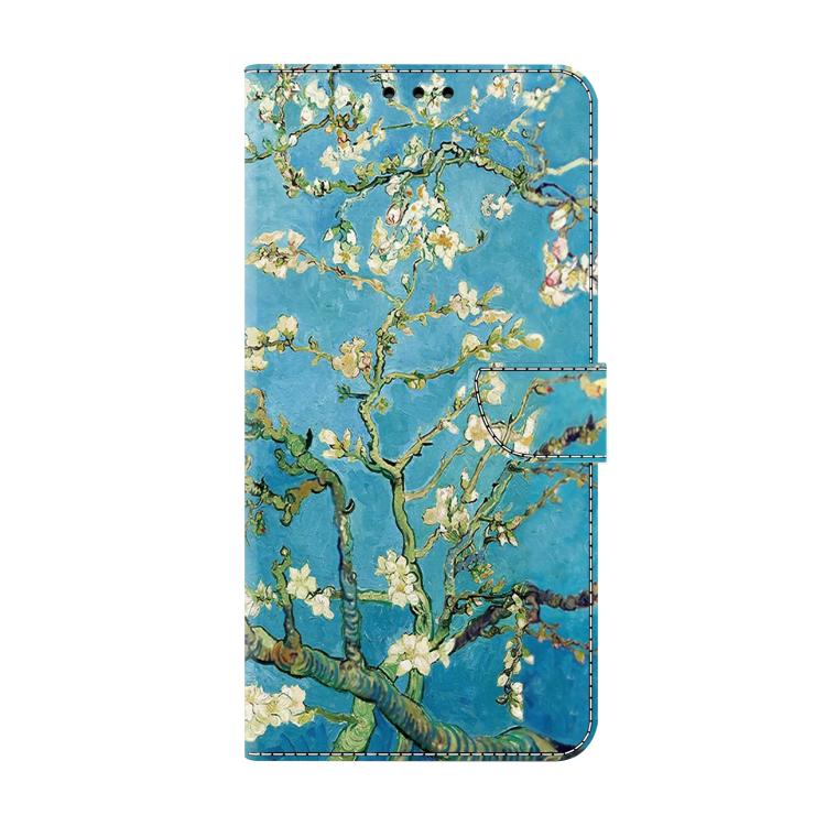 For iPhone 16 Pro Crystal-Like Painted Vegan Leather Phone Case