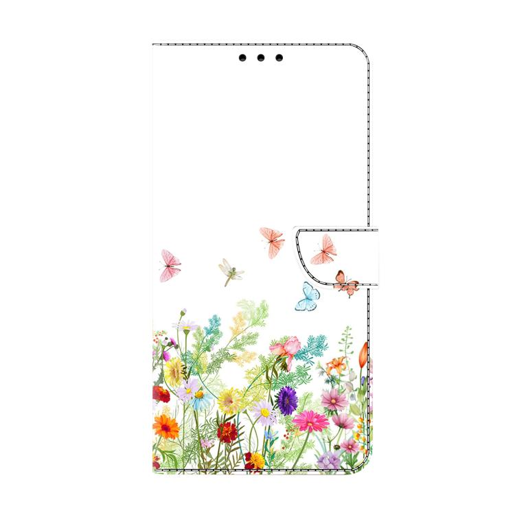 For iPhone 14 Pro Crystal-Like Painted Vegan Leather Phone Case