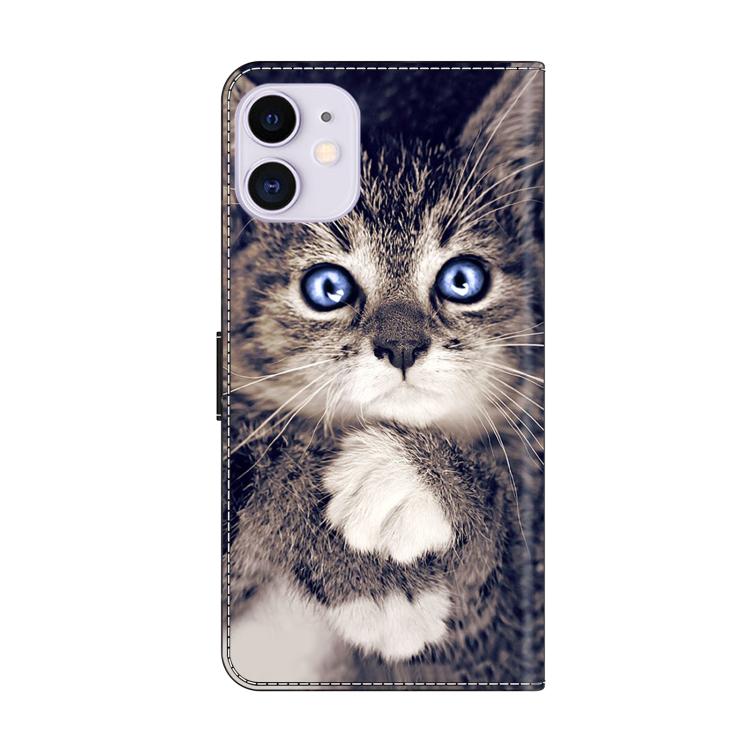 For iPhone 11 Crystal-Like Painted Vegan Leather Phone Case