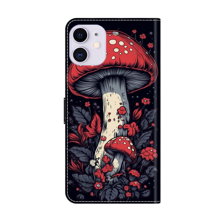For iPhone 11 Crystal-Like Painted Vegan Leather Phone Case