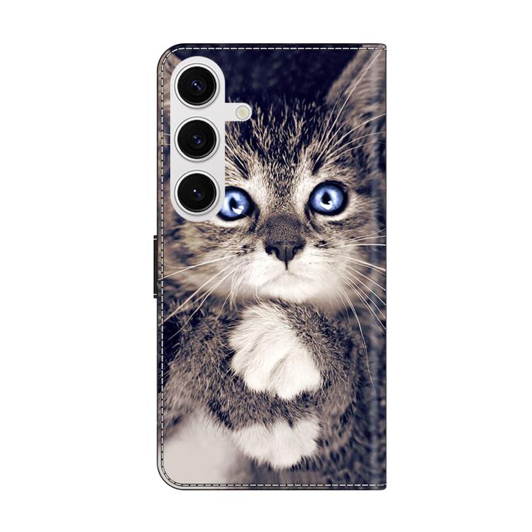 For Samsung Galaxy S25 Edge 5G Crystal-Like Painted Vegan Leather Phone Case